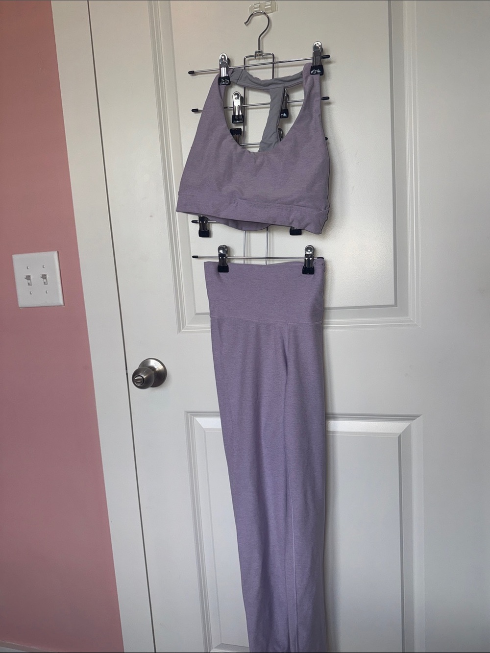 Calia by Carrie UnderwoodLavender Women's High-Waist Yoga Pants & Sports Bra Set